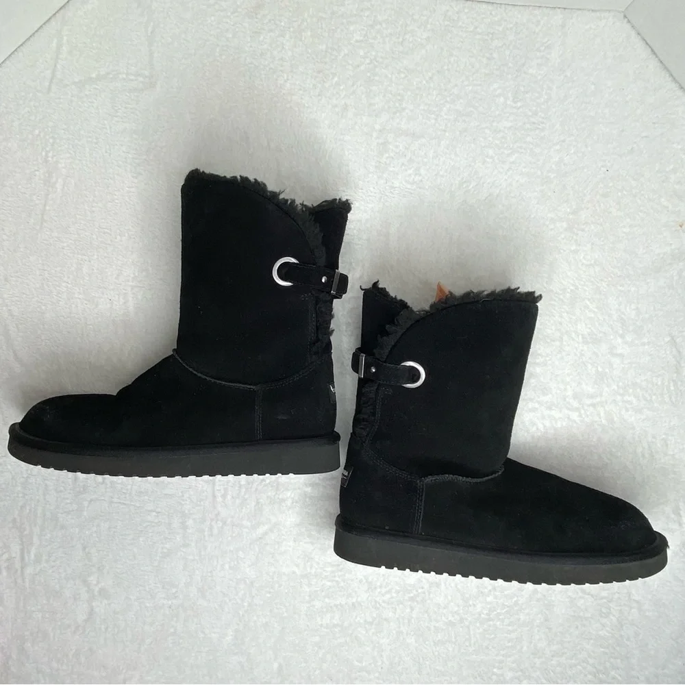 Koolaburra by UGG Remley Boots Size 8 Black Suede